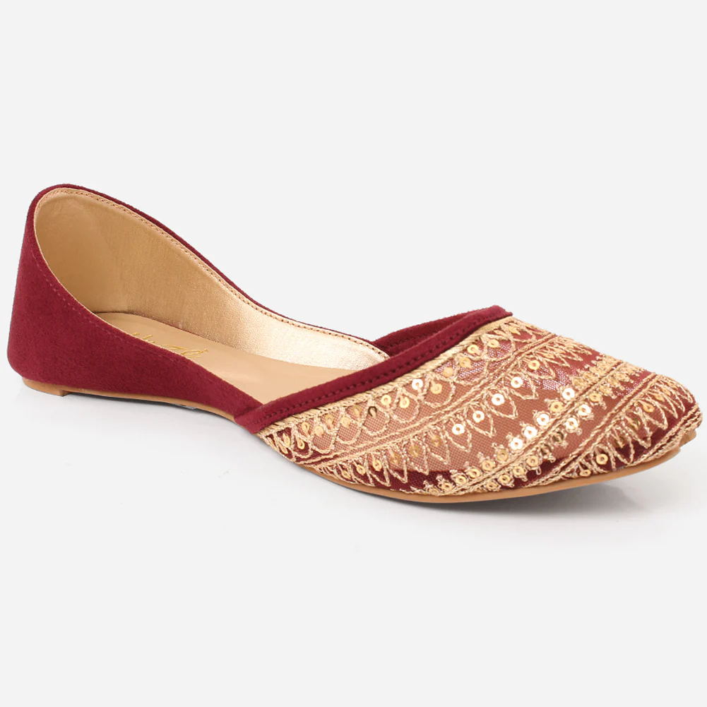 Women "ULYANA" Peep Toe Traditional Khussa