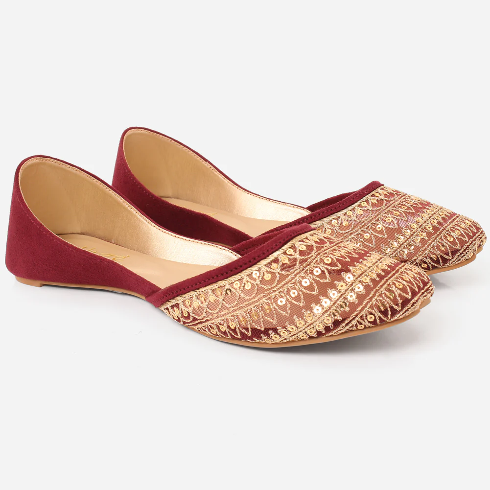 Women "ULYANA" Peep Toe Traditional Khussa - Image 2