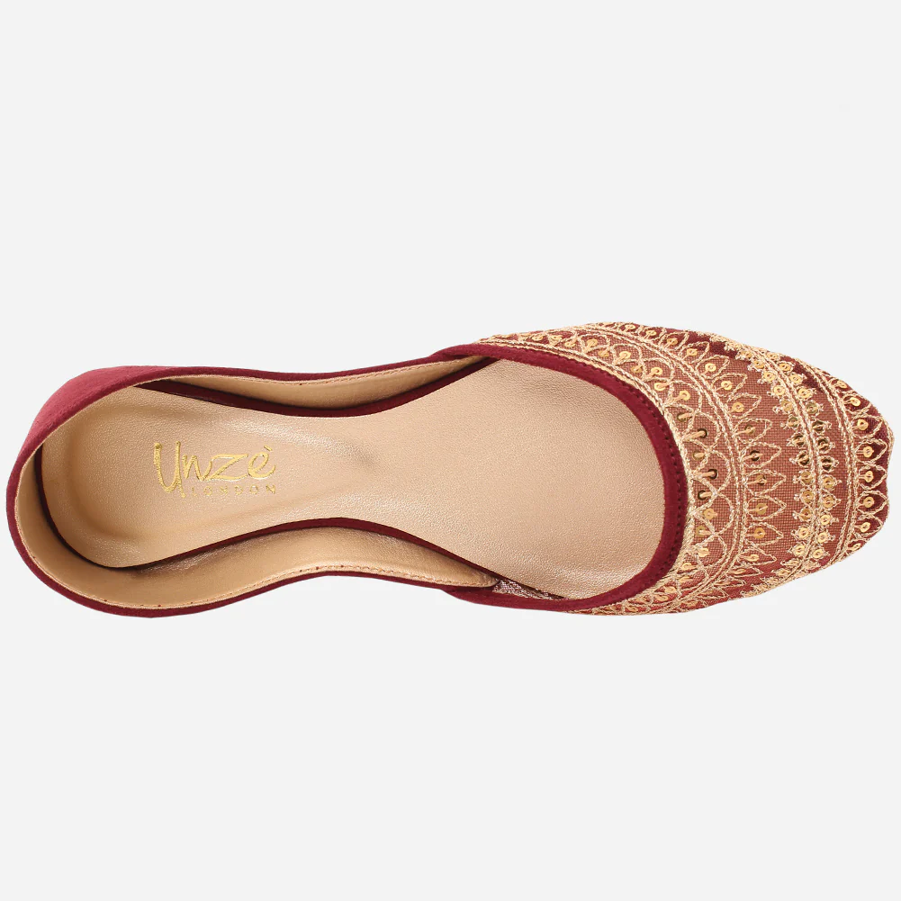 Women "ULYANA" Peep Toe Traditional Khussa - Image 4