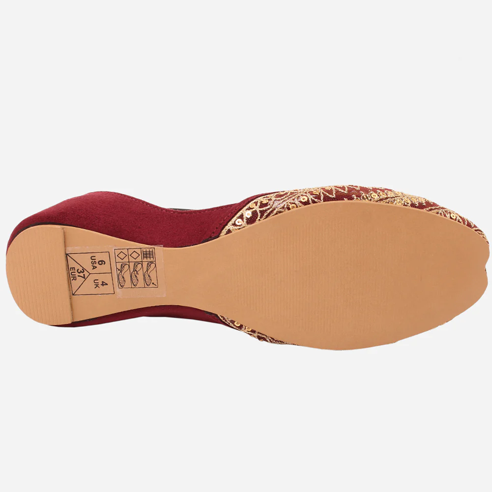 Women "ULYANA" Peep Toe Traditional Khussa - Image 5