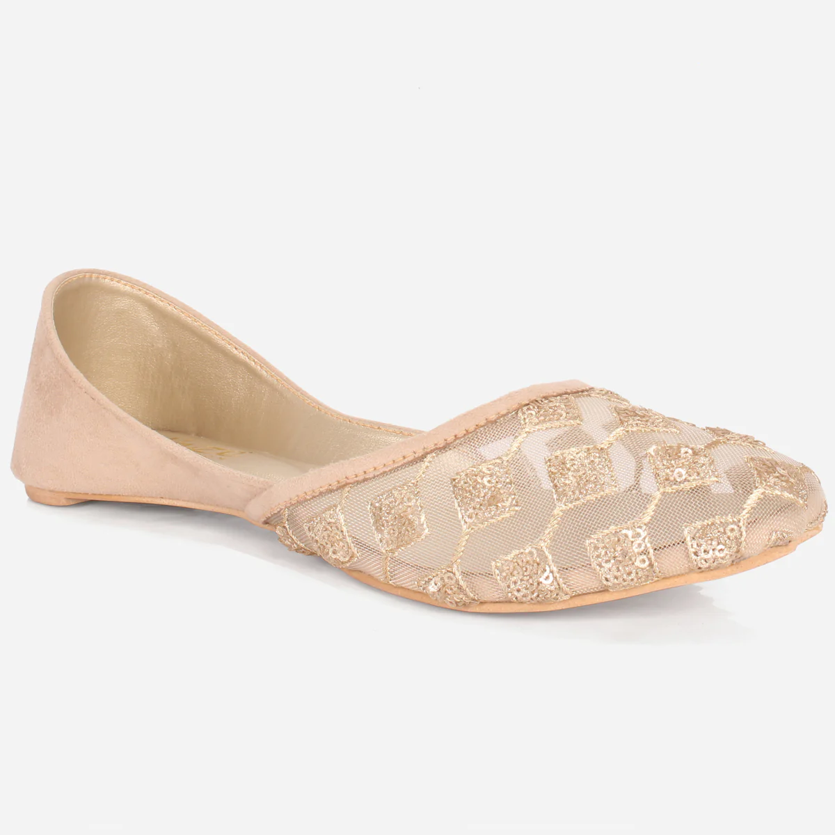 Women's "SYFINY" Embellished Net Decorated Khussa