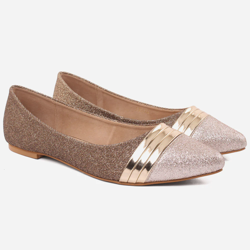 Women "Vikander" Smart & Casual Glitter Flat shoes - Image 2