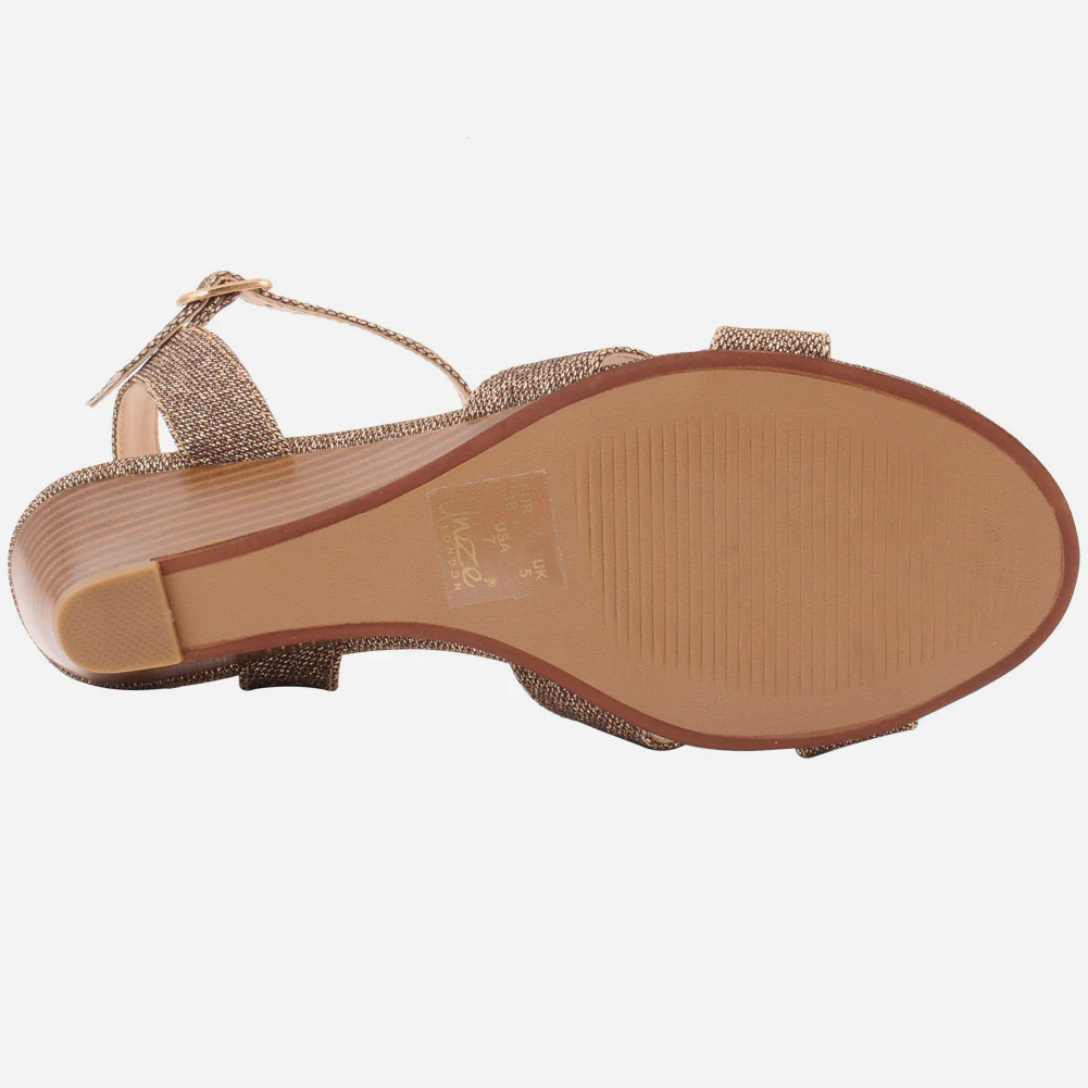 Women "WANGARI " Decent Wedge Heel Sandals - Image 5