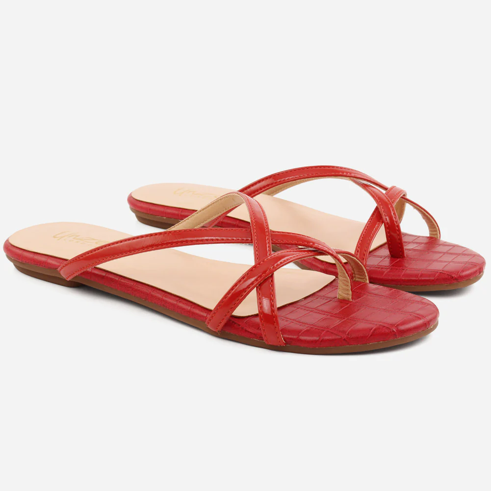 Women "XILA" Cross Strap Slippers - Image 2