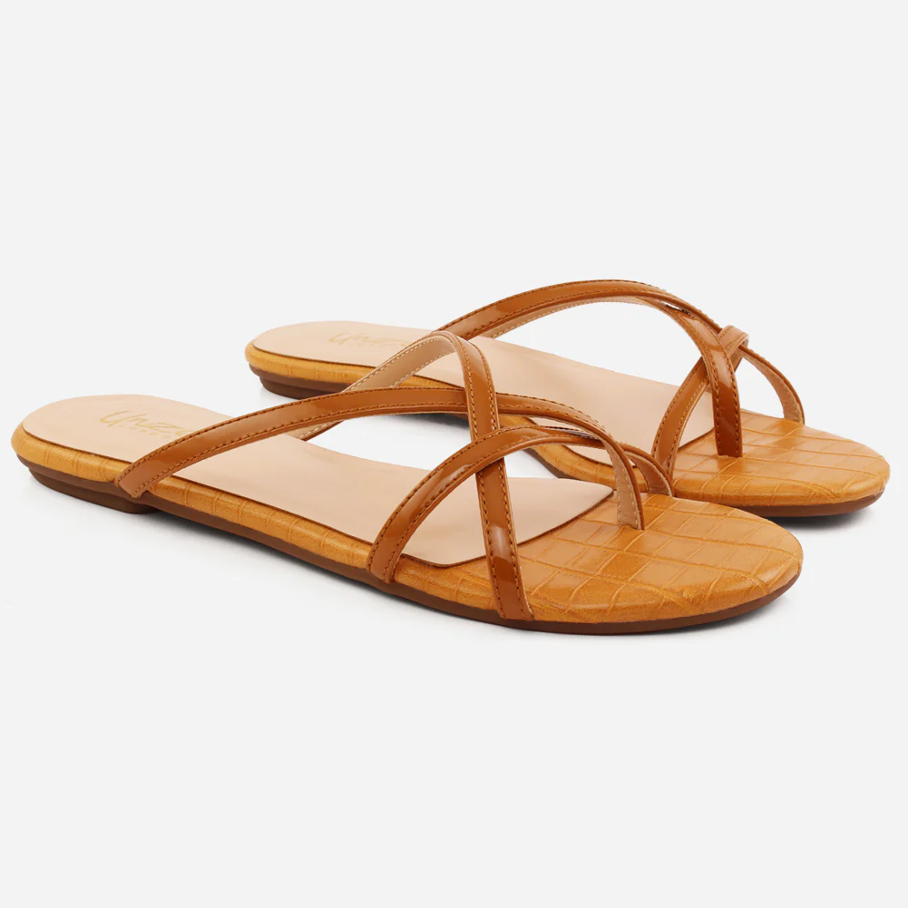 Women "XILA" Cross Strap Slippers - Image 2