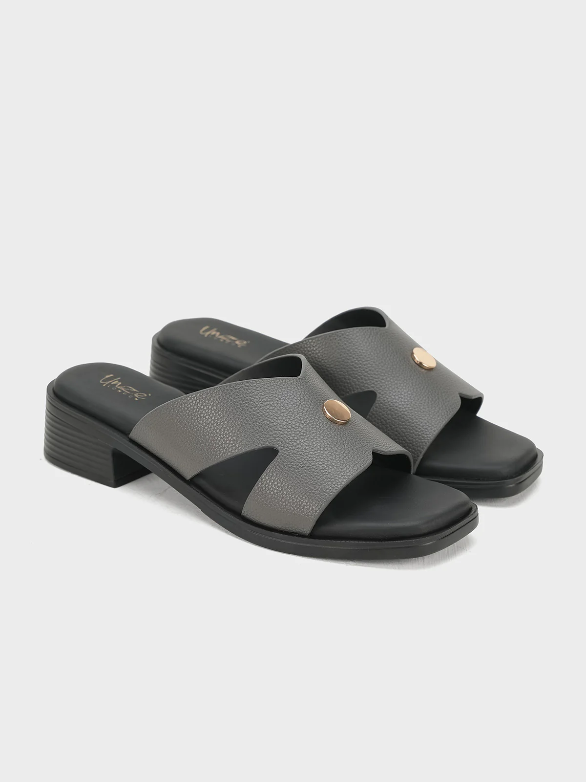 Women "ZIRCON" Block Heel Slip On Sandals - Image 4