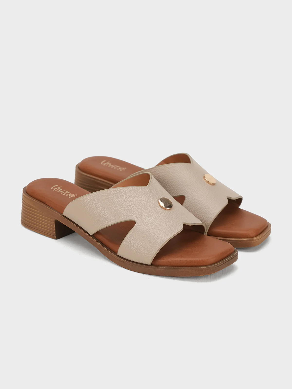 Women "ZIRCON" Block Heel Slip On Sandals - Image 4
