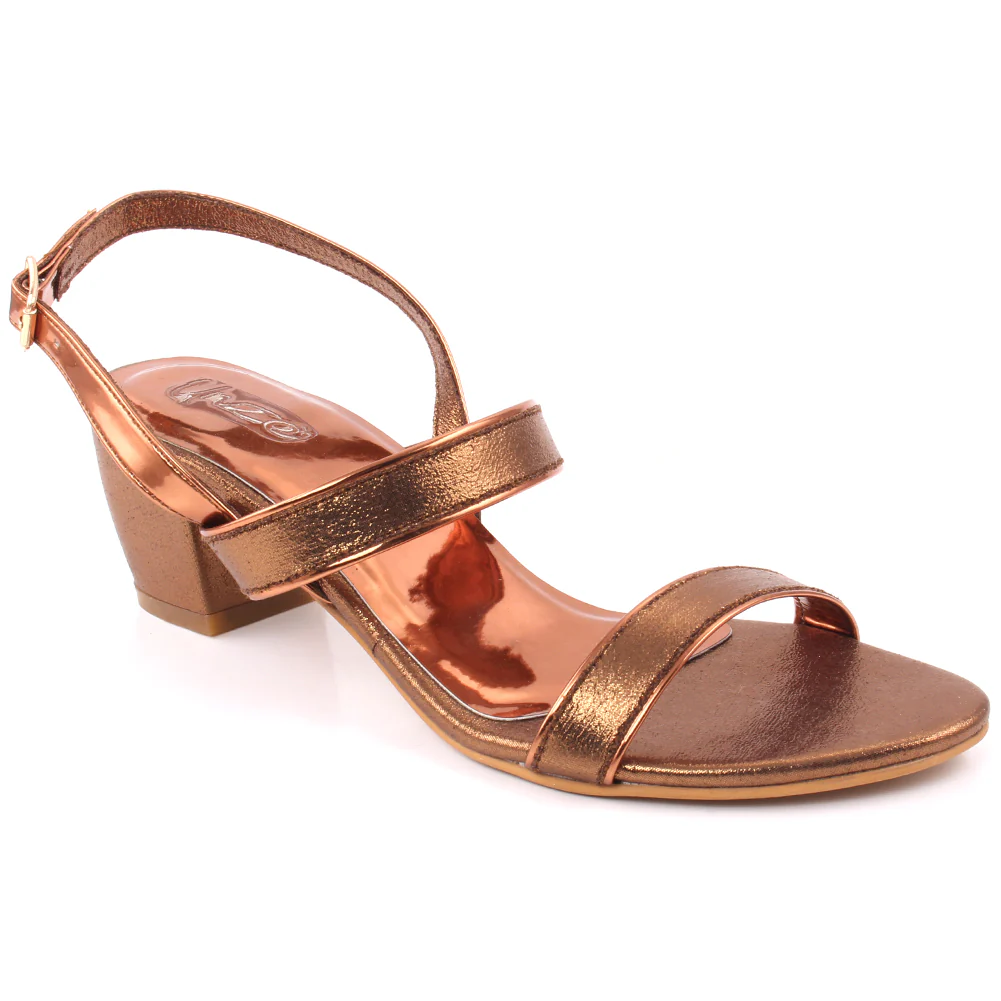 Women"FAITH" Evening Strap Open Toe Block Heel Comfortable Sandals