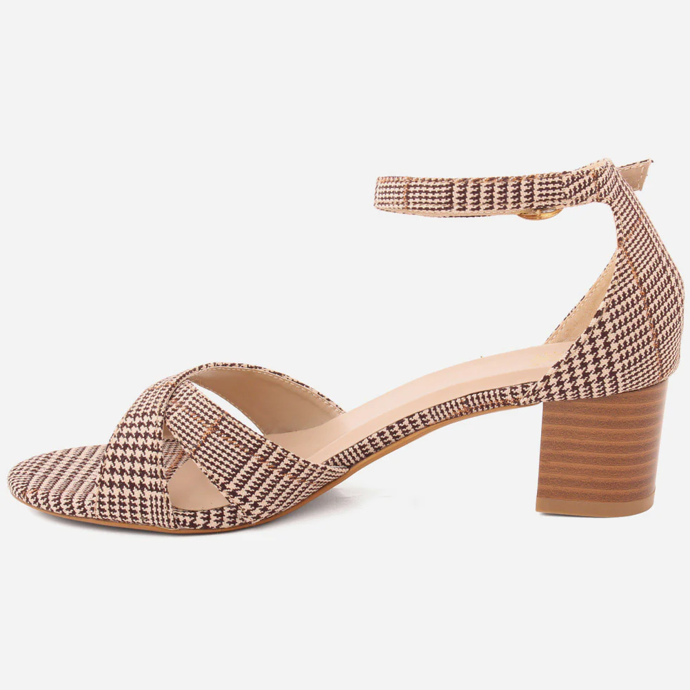 Women"Rosa" versatile wood look block heel sandals - Image 3