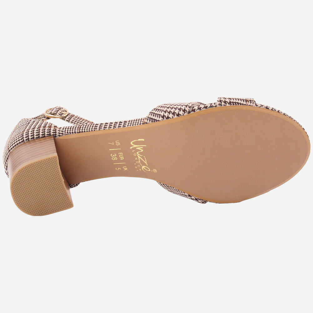 Women"Rosa" versatile wood look block heel sandals - Image 5