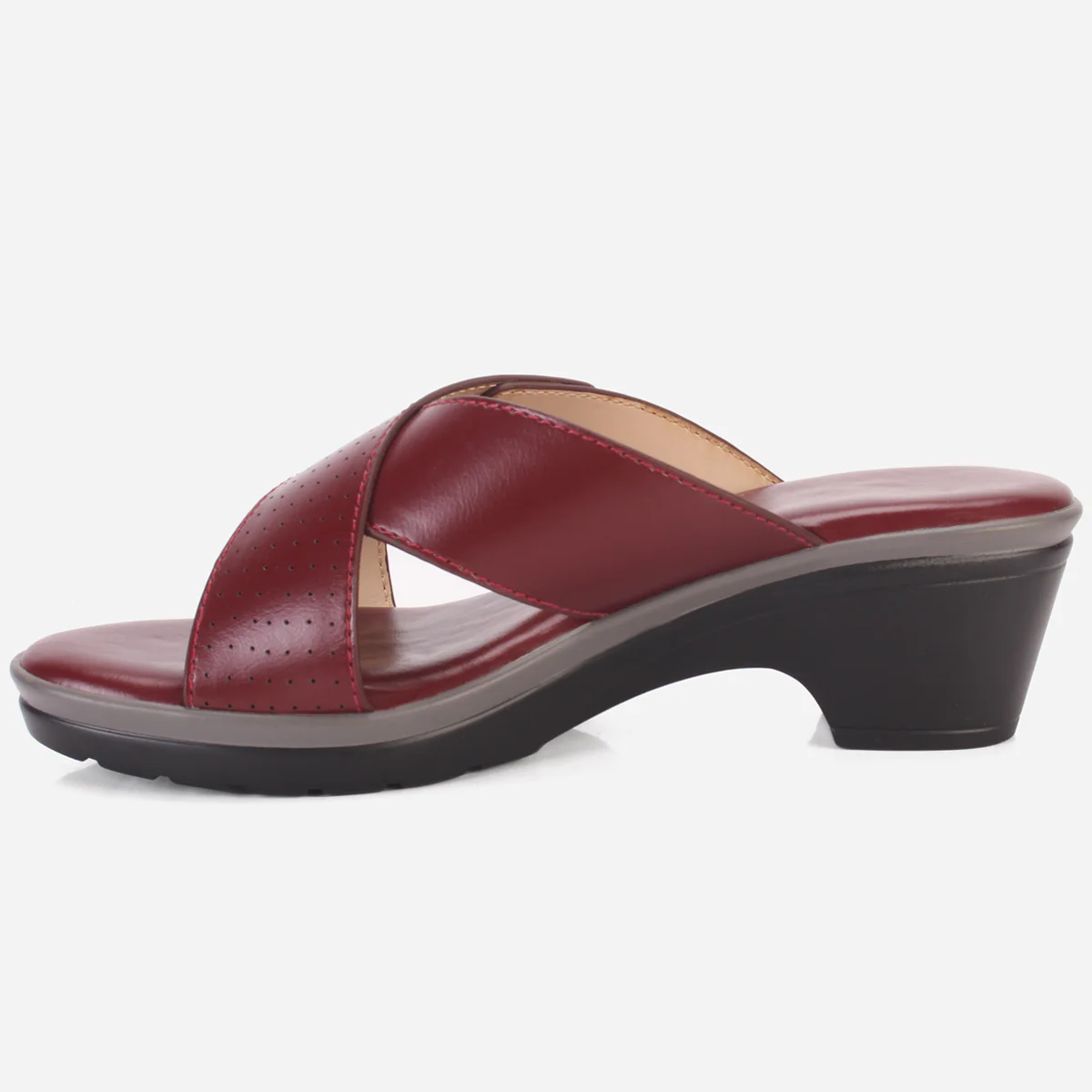 Womens "ALONDRA" Comfy Wedge Slip Ons Sandals - Image 3