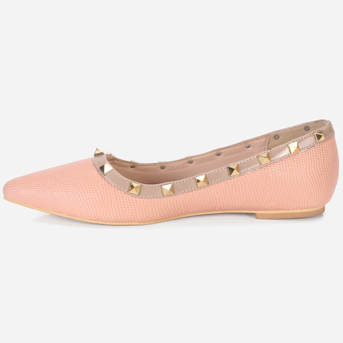 Womens "ADELAIDA "Pointed Adorned Flat Shoes - Image 3