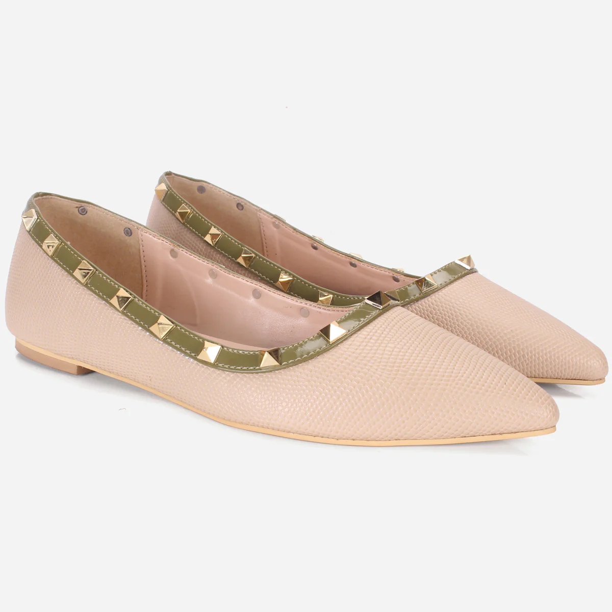 Womens "ADELAIDA "Pointed Adorned Flat Shoes - Image 2