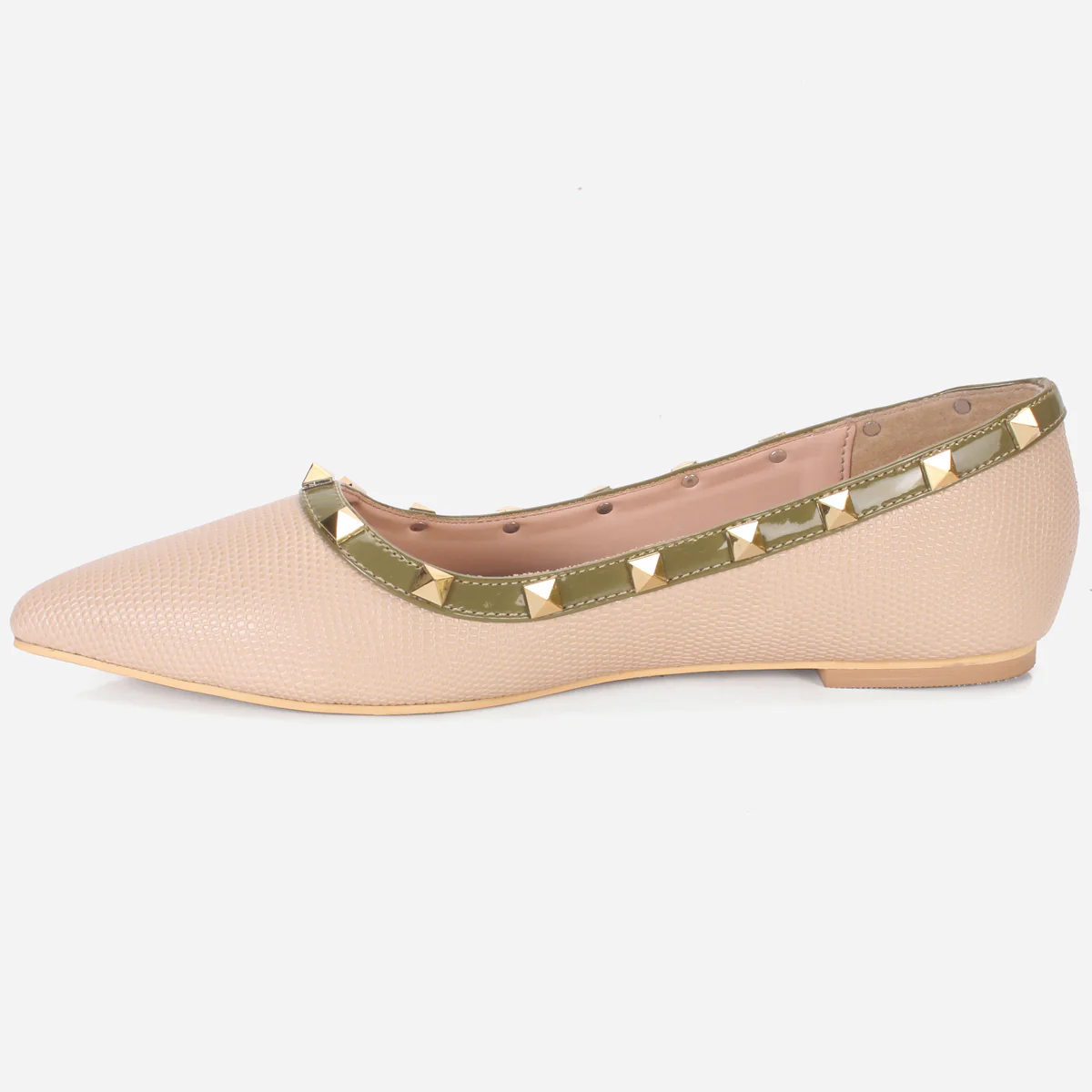 Womens "ADELAIDA "Pointed Adorned Flat Shoes - Image 3