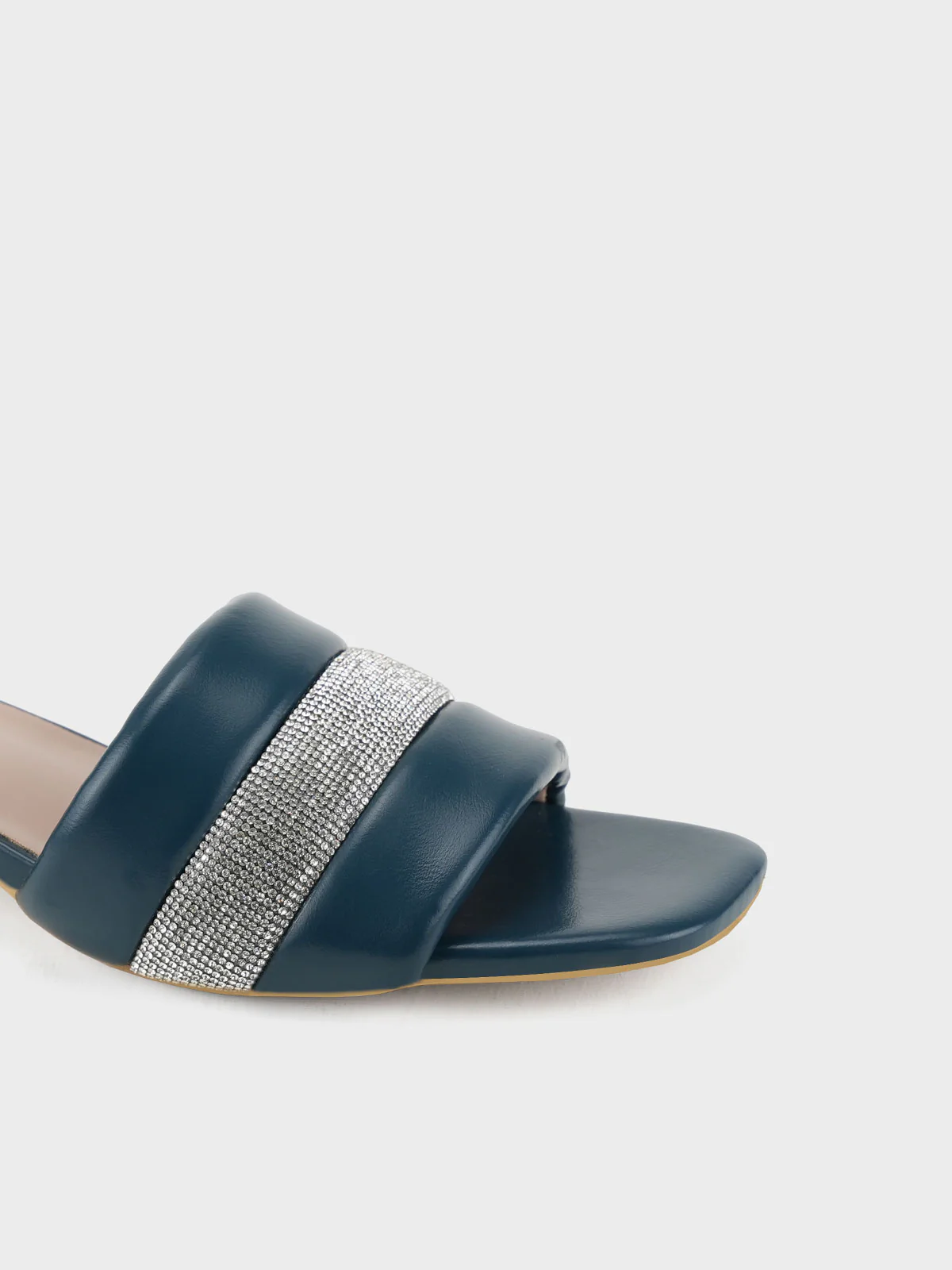 Womens "AGLET" Decorated Open Toe Slippers - Image 6