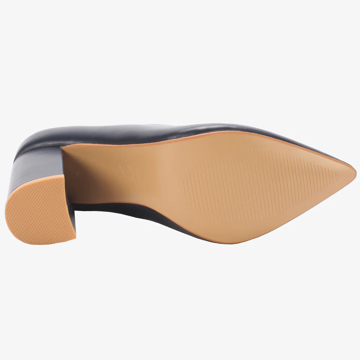 Womens "AINSLEY" Pointed Toe Block Heeled Courts - Image 5