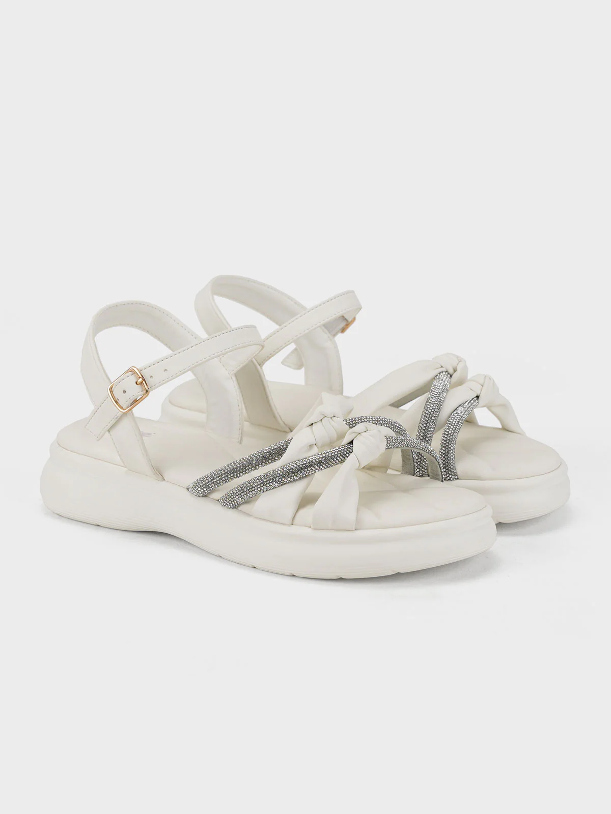 Womens "AISAK" Decorated Casual Sandals - Image 2