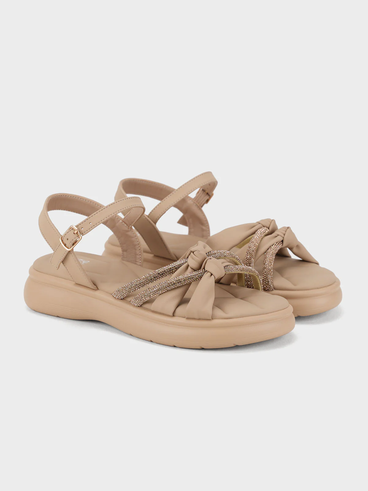 Womens "AISAK" Decorated Casual Sandals - Image 2