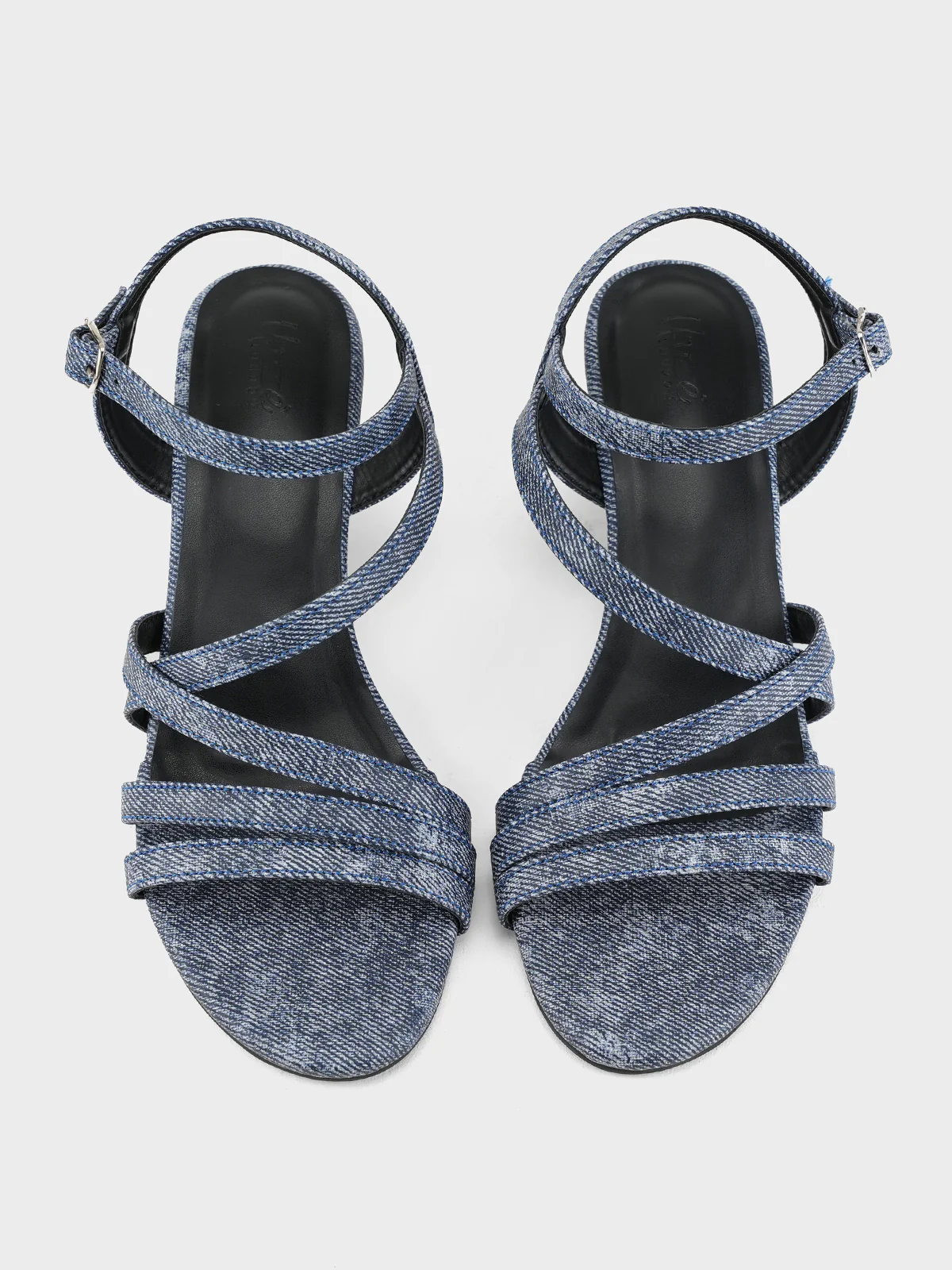 Womens "AKERA" Crossover Wedge Sandals - Image 5