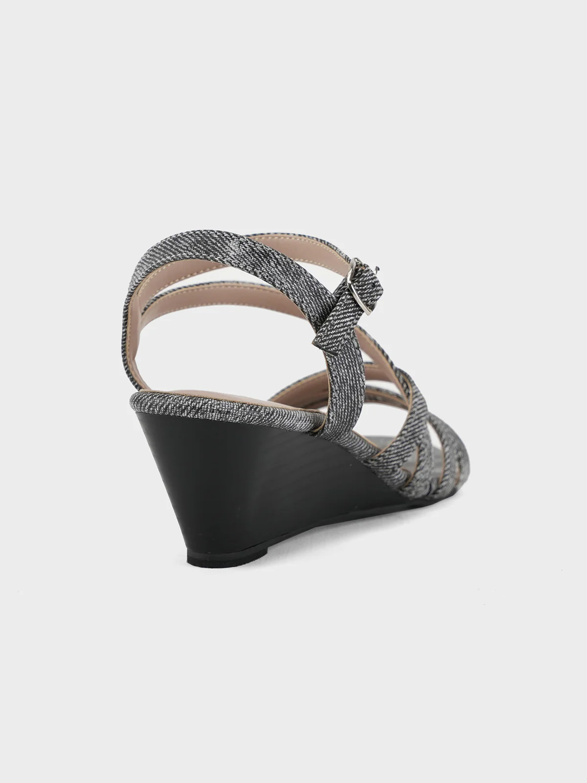 Womens "AKERA" Crossover Wedge Sandals - Image 3
