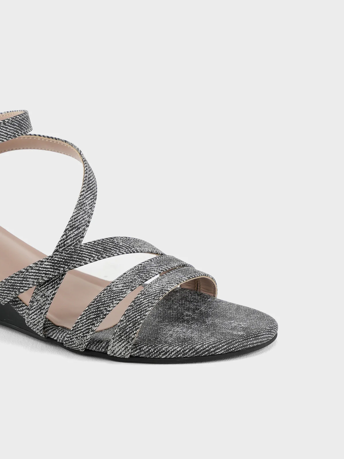 Womens "AKERA" Crossover Wedge Sandals - Image 4