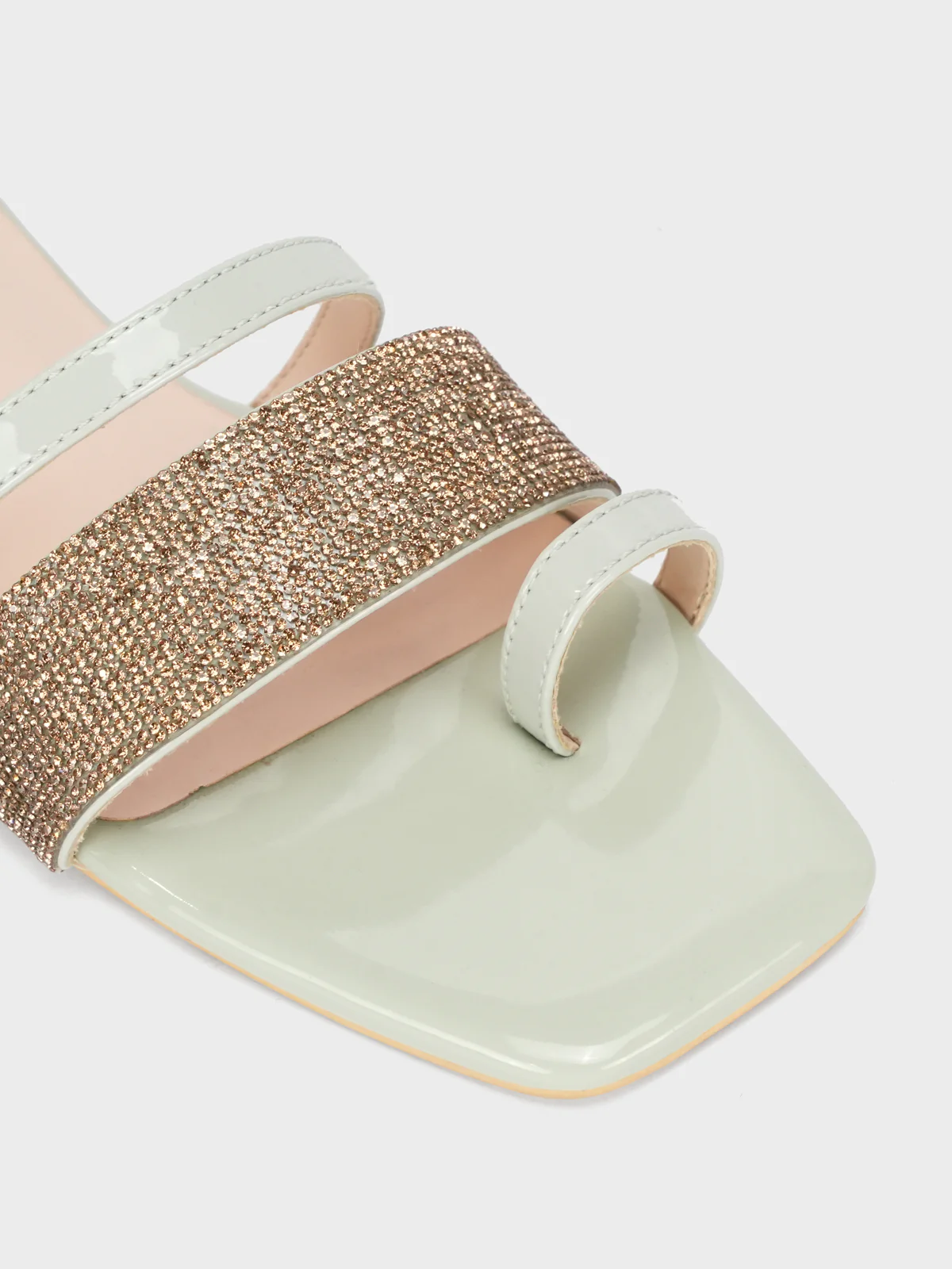 Women's "AKIKO" Crystals Stylish Slippers - Image 4