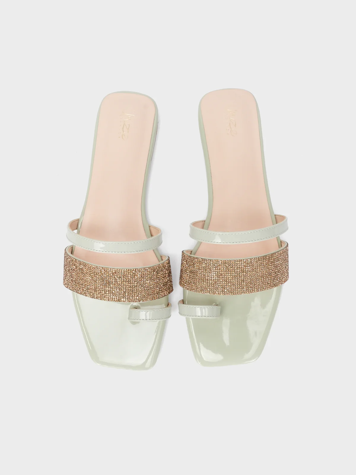 Women's "AKIKO" Crystals Stylish Slippers - Image 5