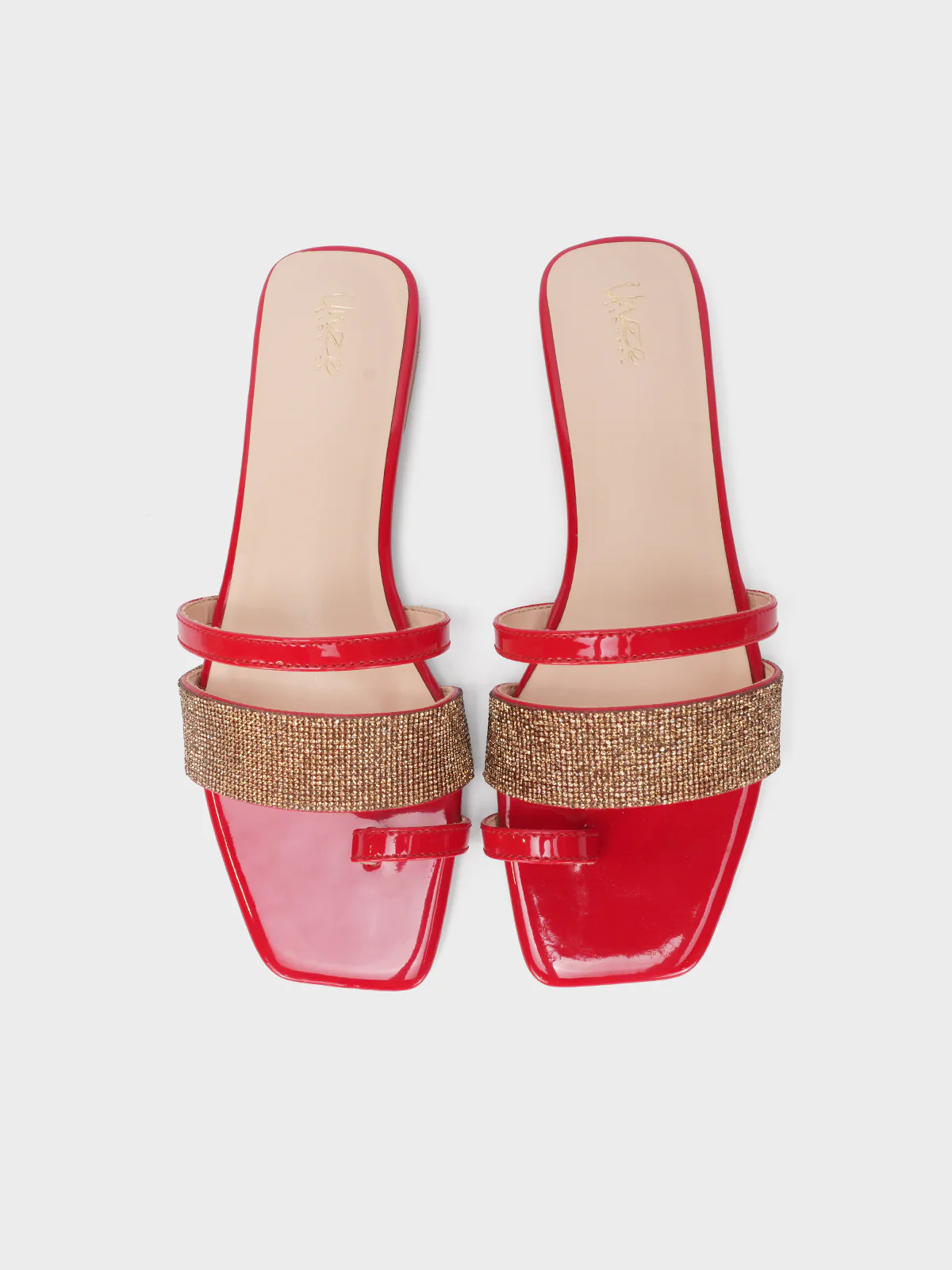Women's "AKIKO" Crystals Stylish Slippers - Image 5