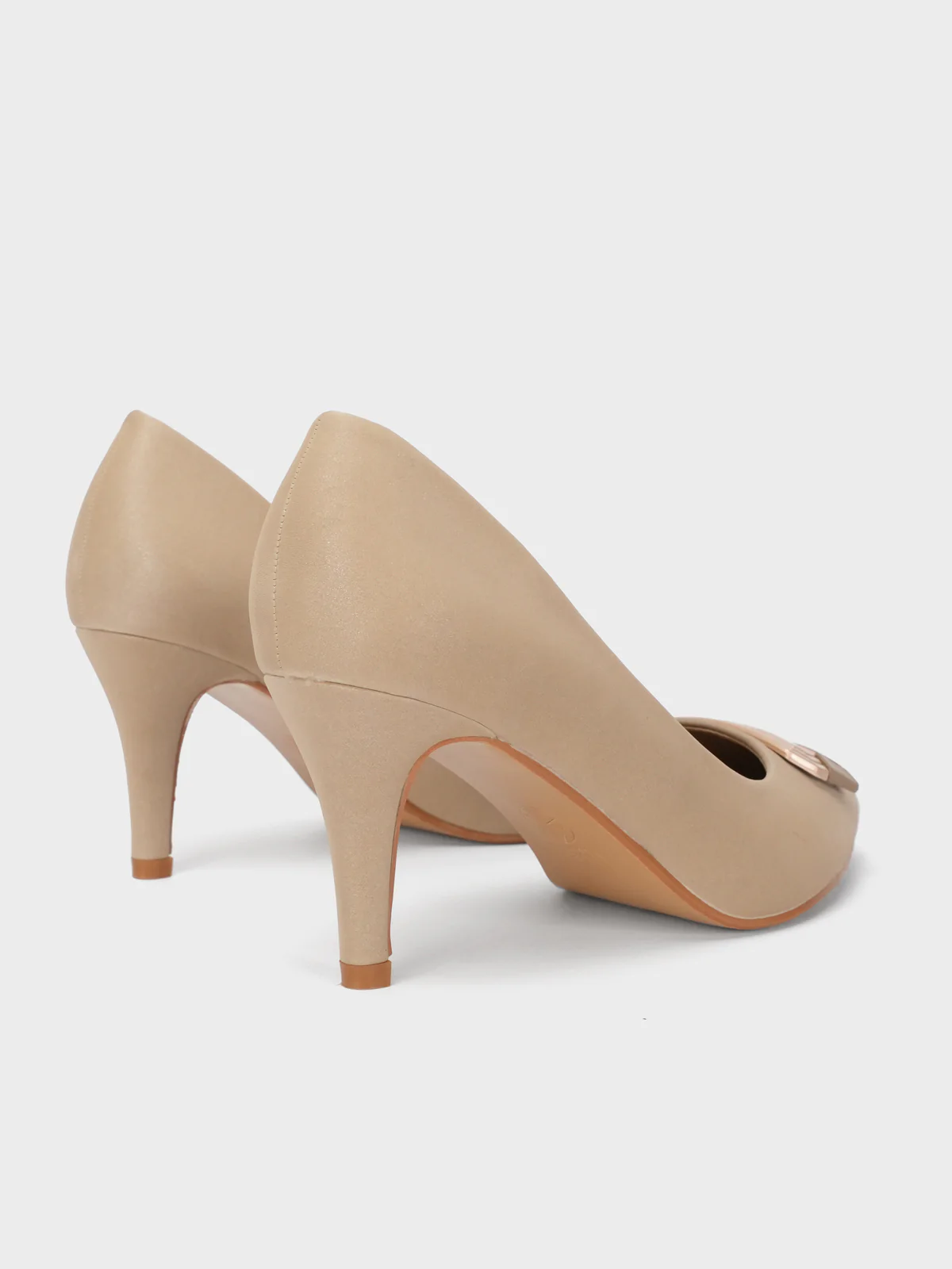 Womens "ALITA" Pointed Toe Comfy Heeled Shoes - Image 3