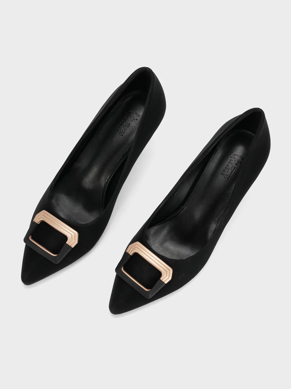 Womens "ALITA" Pointed Toe Comfy Heeled Shoes - Image 5