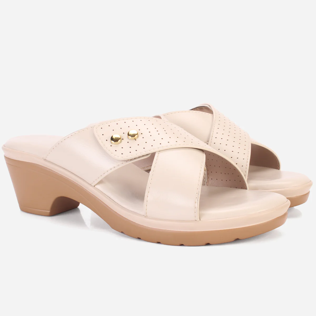 Womens "ALONDRA" Comfy Wedge Slip Ons Sandals - Image 2