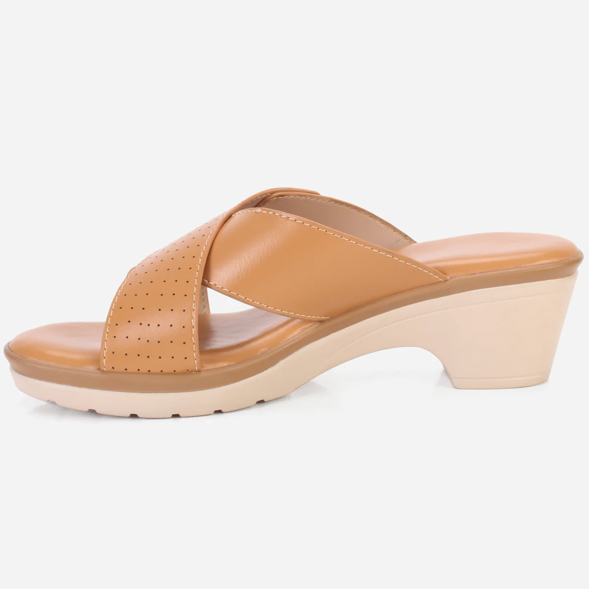 Womens "ALONDRA" Comfy Wedge Slip Ons Sandals - Image 3