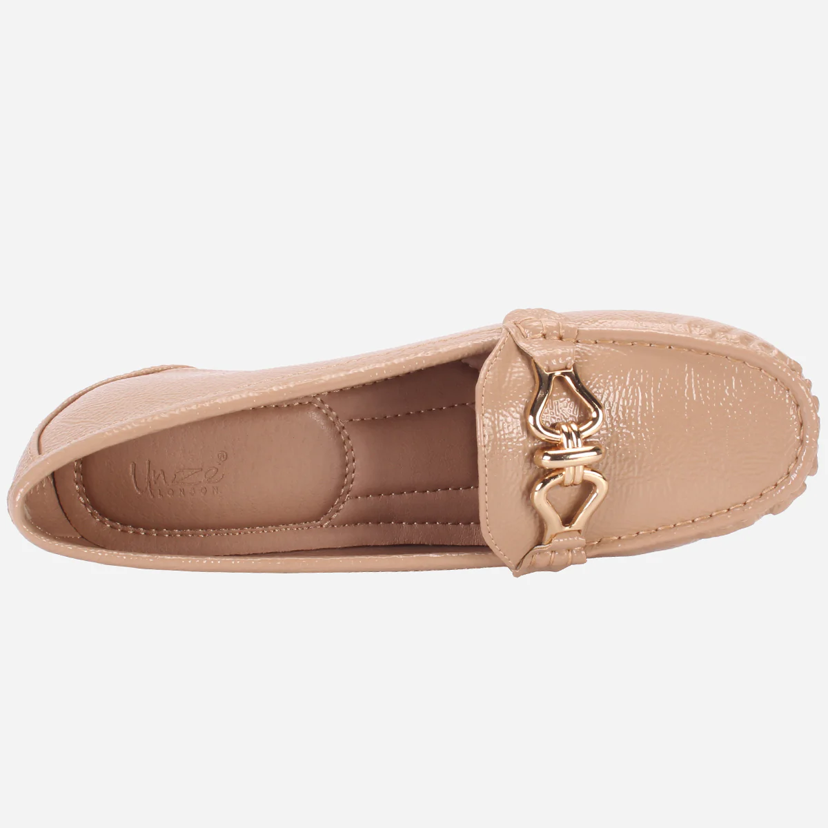 Womens "ALORA" High Wedge Comfy Moccasins - Image 4
