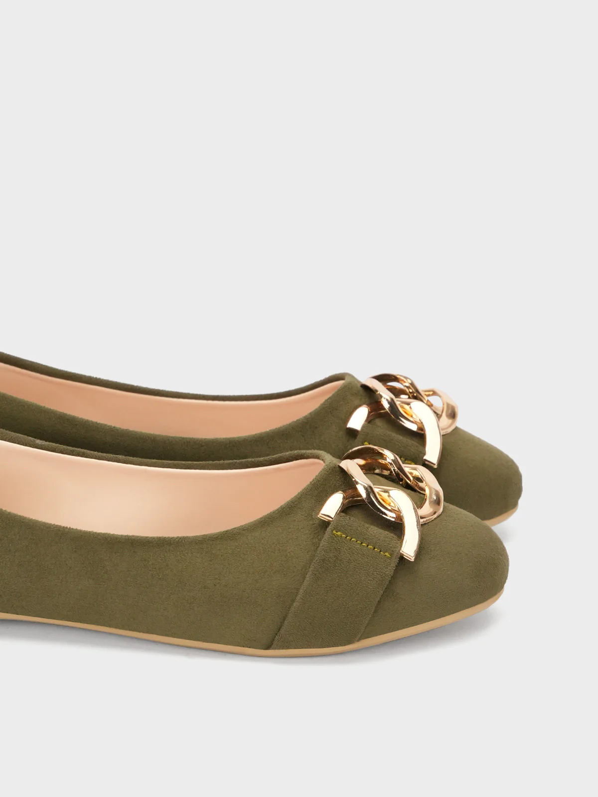 Womens "AMALIA" Metallic Buckled Pumps - Image 4
