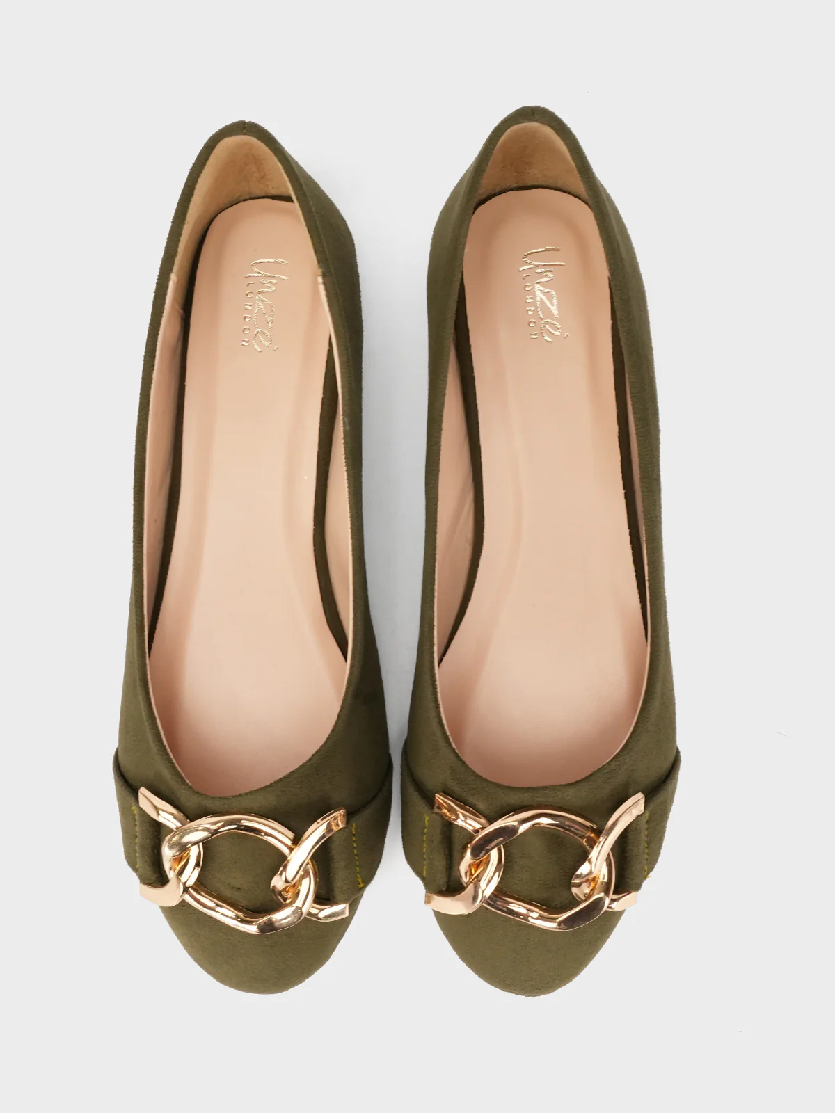 Womens "AMALIA" Metallic Buckled Pumps - Image 5