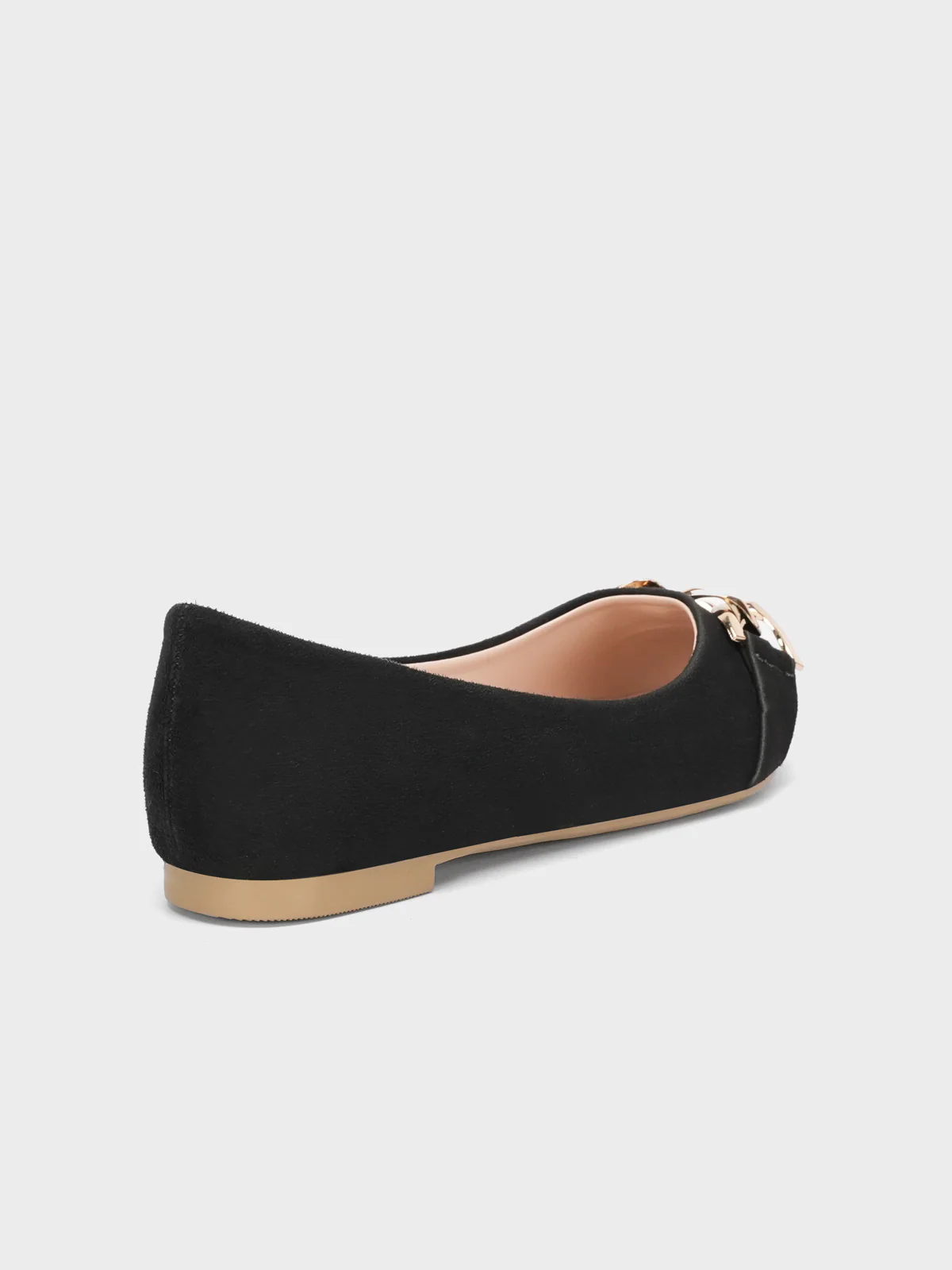 Womens "AMALIA" Metallic Buckled Pumps - Image 3