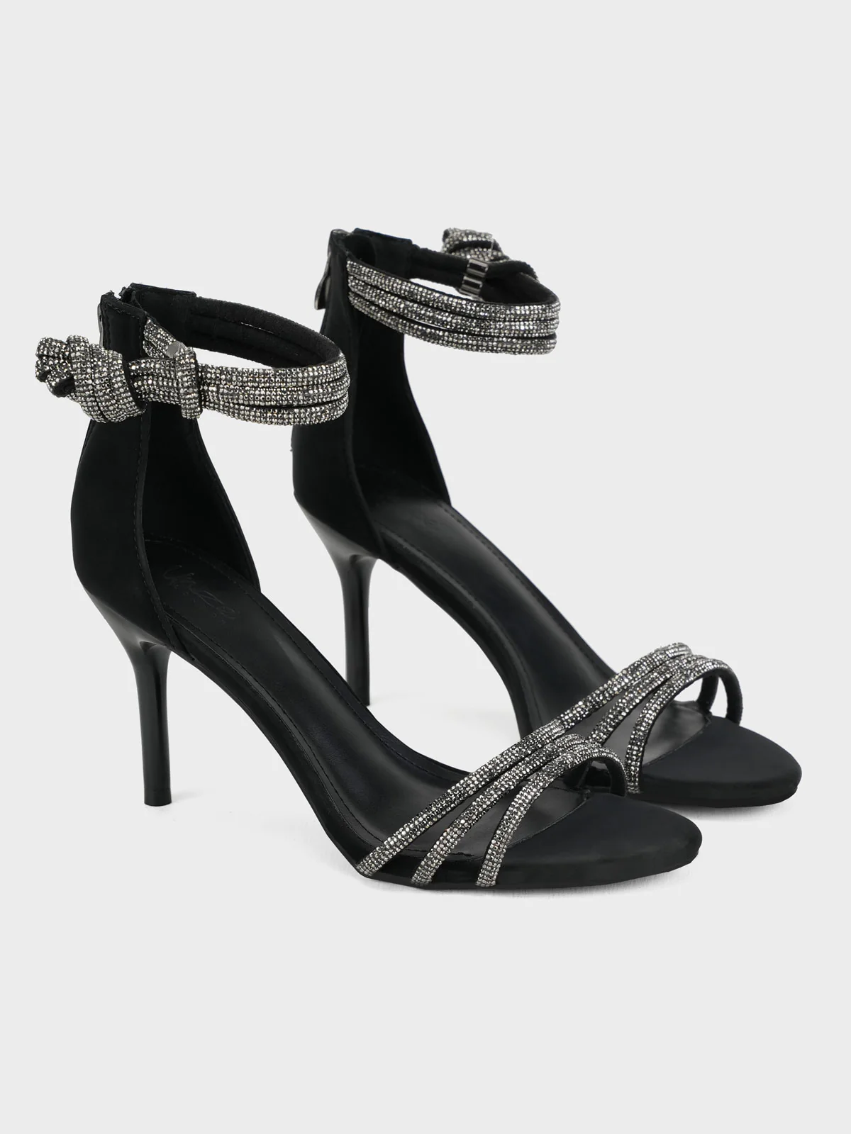 Women's "AMASA" Decorated Heeled Sandals - Image 4