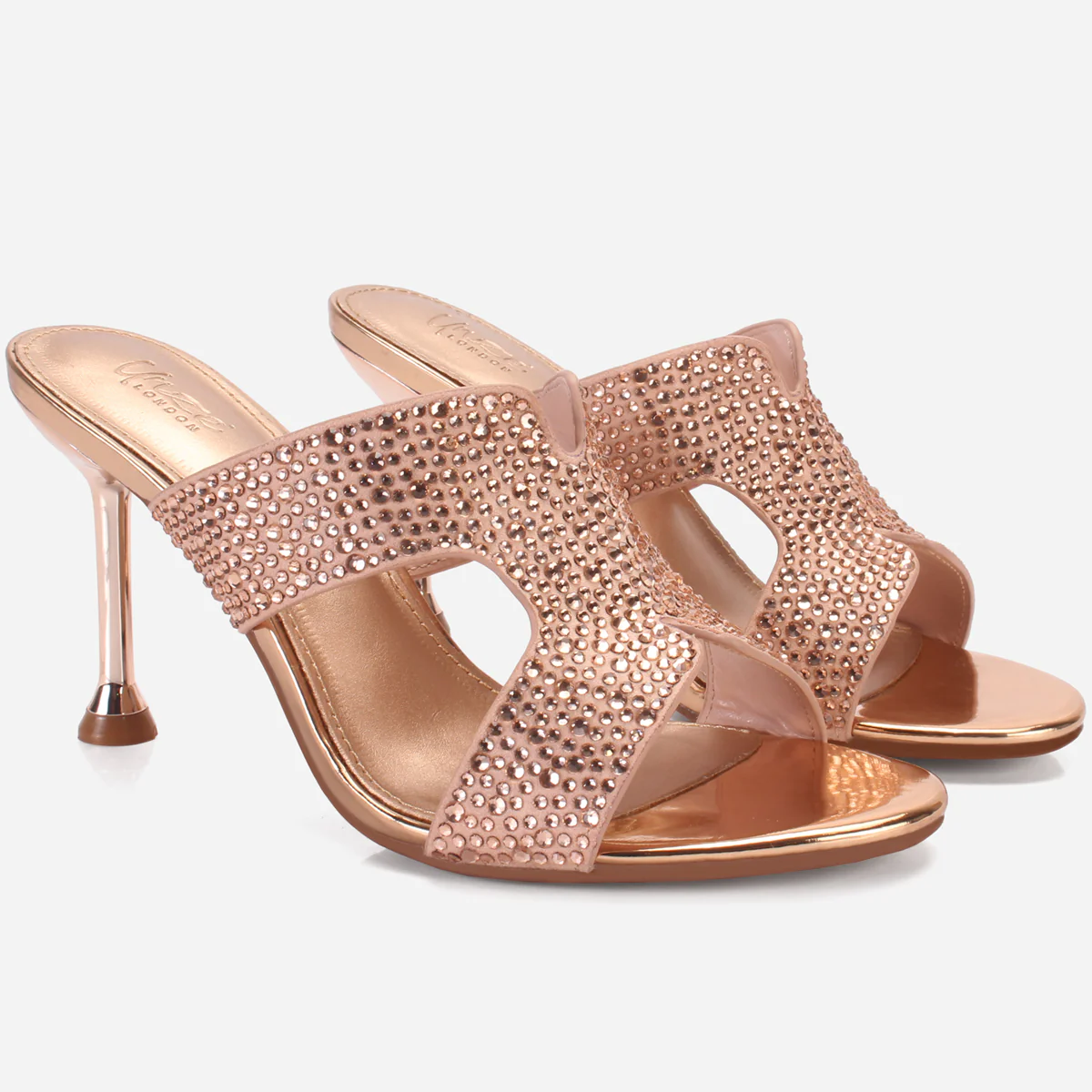 Women's "AMEERA" Open Toe Decorated Wedding Sandals - Image 2