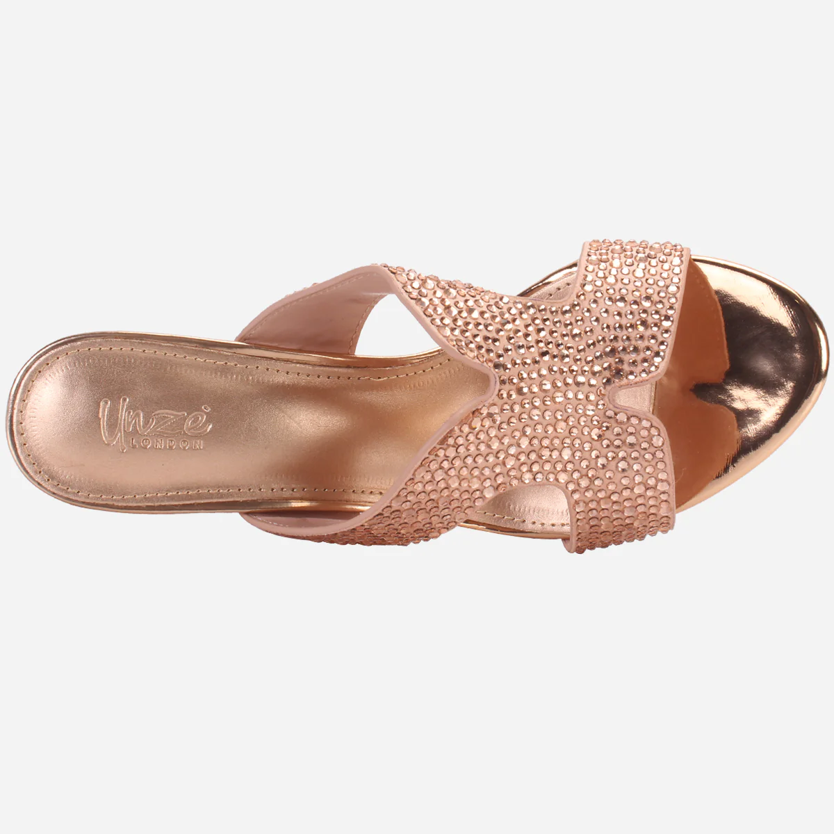 Women's "AMEERA" Open Toe Decorated Wedding Sandals - Image 4