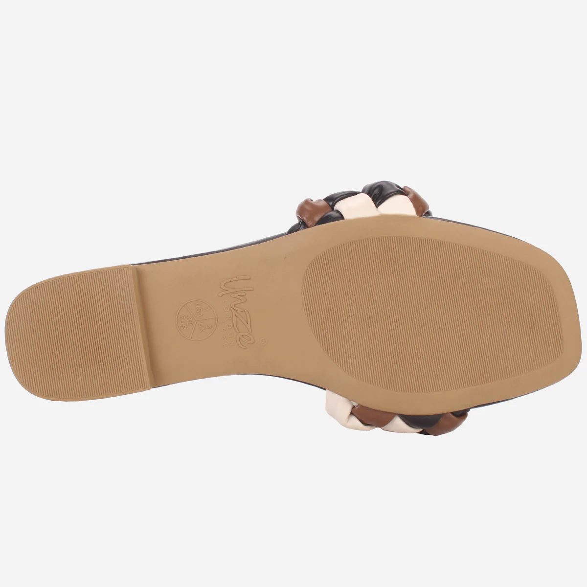 Womens "AMUNET" Braided Open Toe Summer Slippers - Image 5