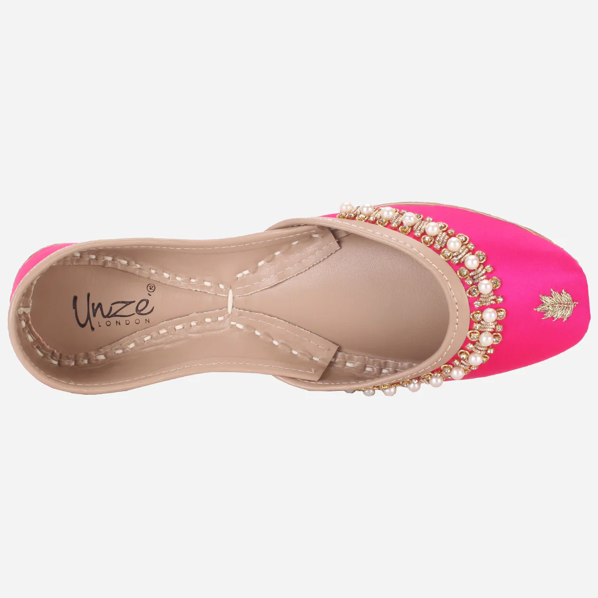 Womens "AMZIE" Leather Flat Khussa - Image 4