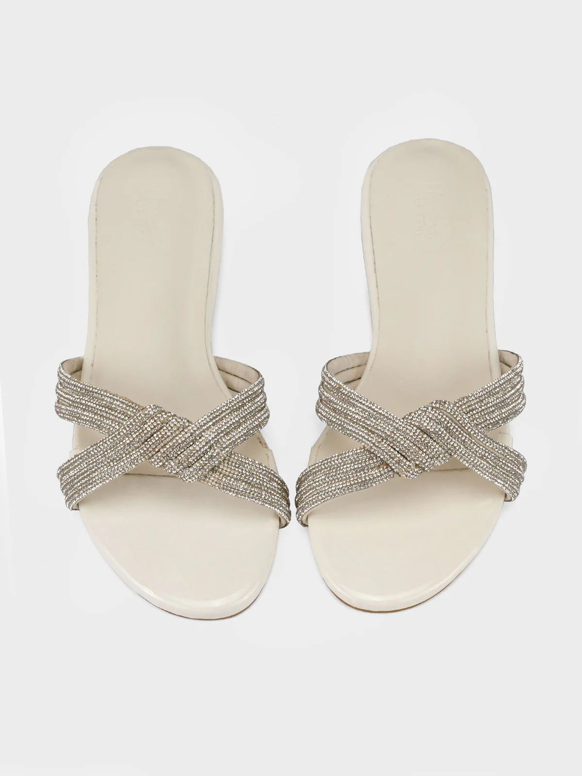 Women's "ANIKE"Crystals Evening Slippers - Image 4