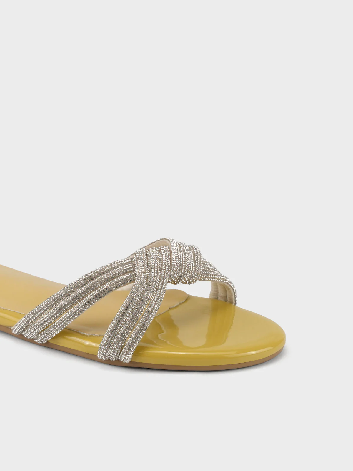Women's "ANIKE"Crystals Evening Slippers - Image 3