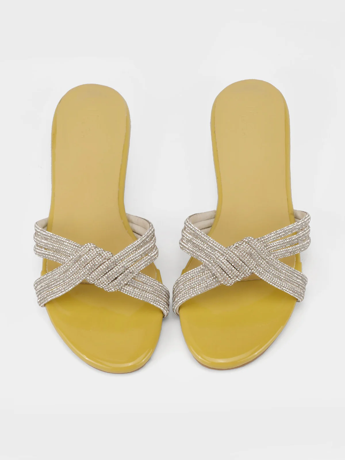 Women's "ANIKE"Crystals Evening Slippers - Image 4