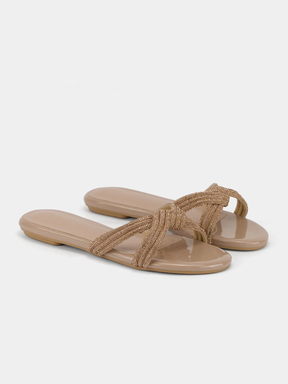 Women's "ANIKE"Crystals Evening Slippers - Image 2