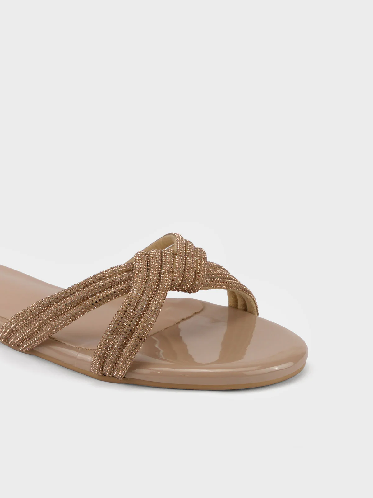 Women's "ANIKE"Crystals Evening Slippers - Image 3