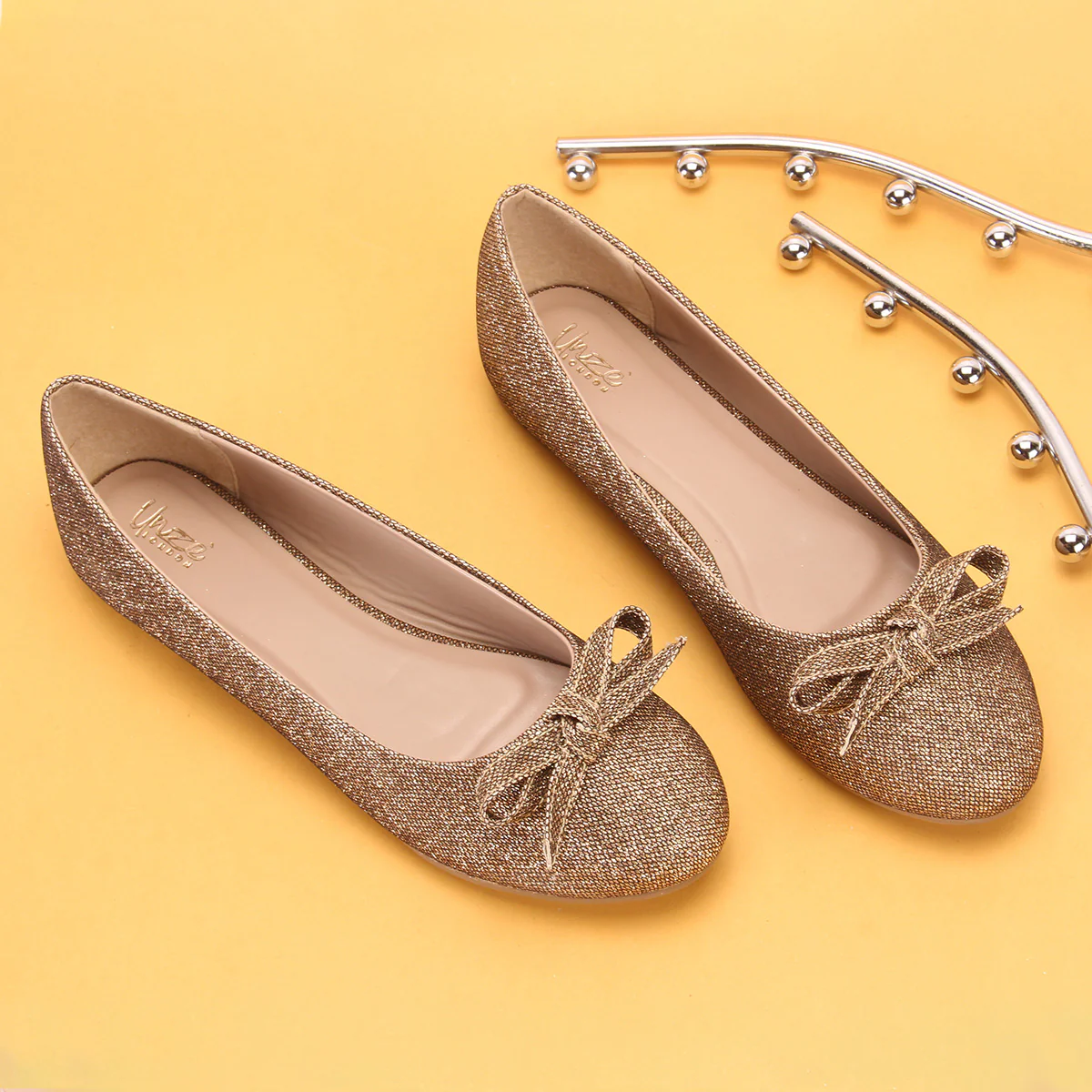 Womens "ANNA" Flat Slip On Ballet Pumps - Image 6