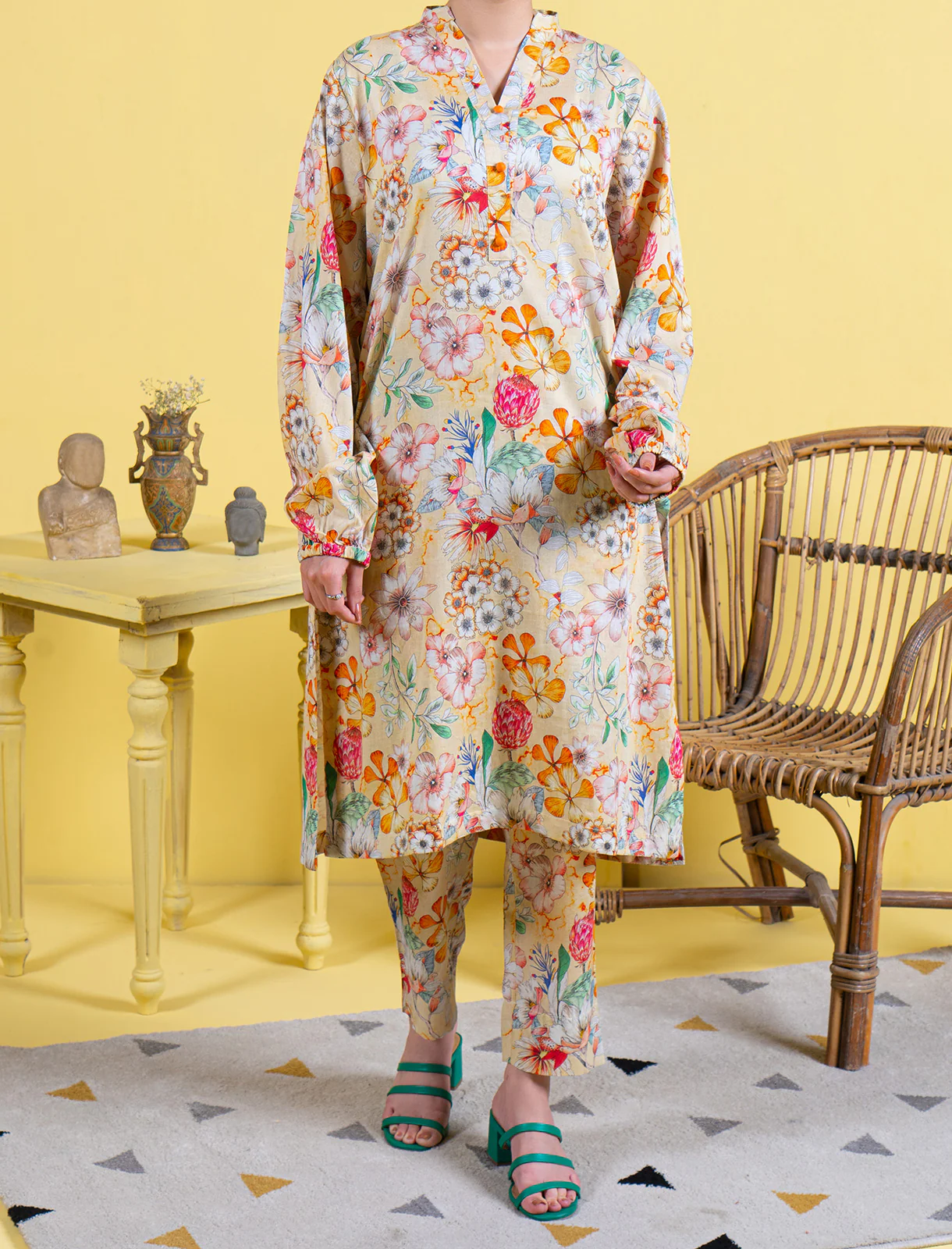 "ANOUK" Printed Stitched Lawn Two Piece Suit