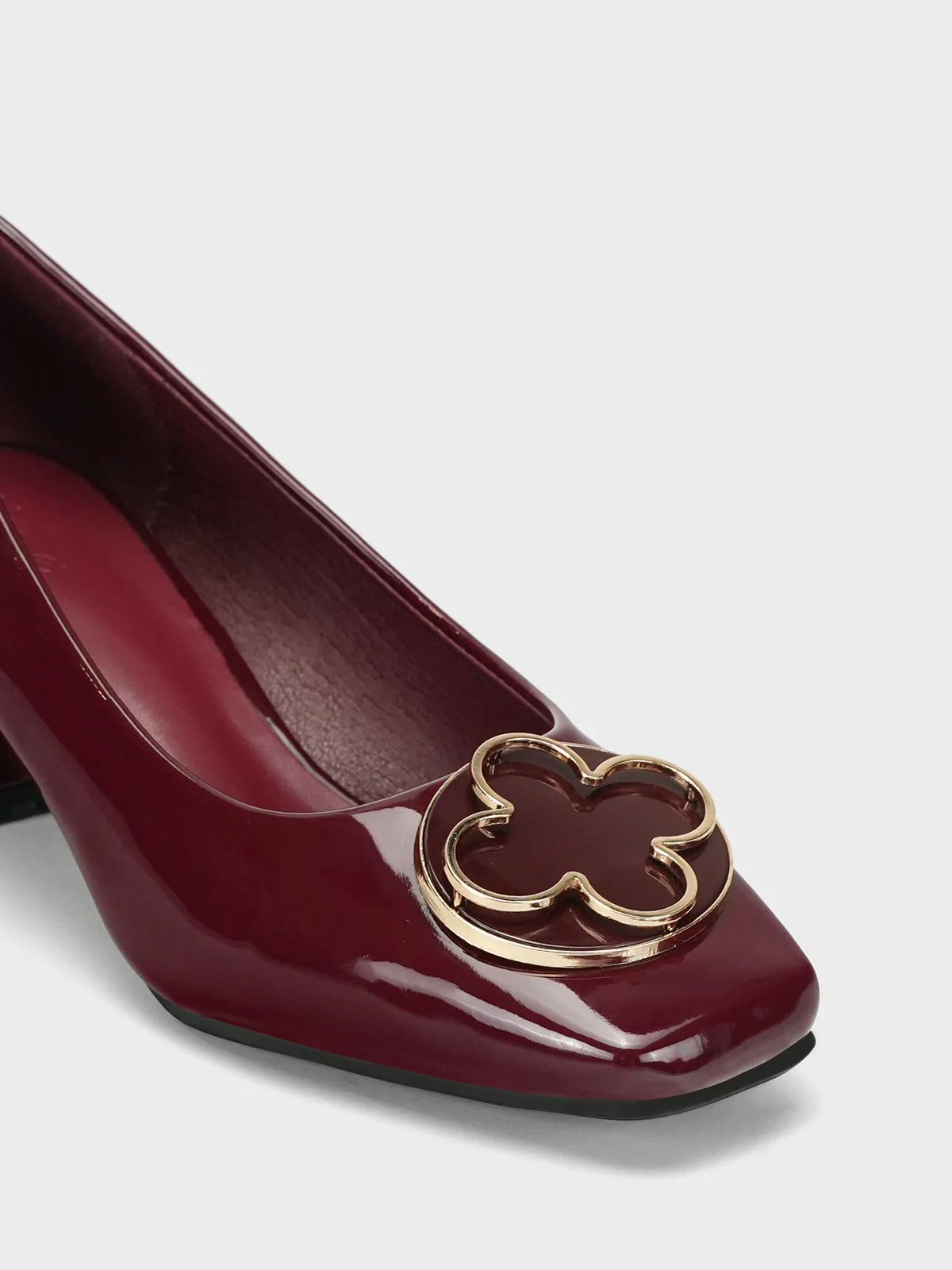 Womens "ARIZONA" Fancy Block Heel Courts - Image 4