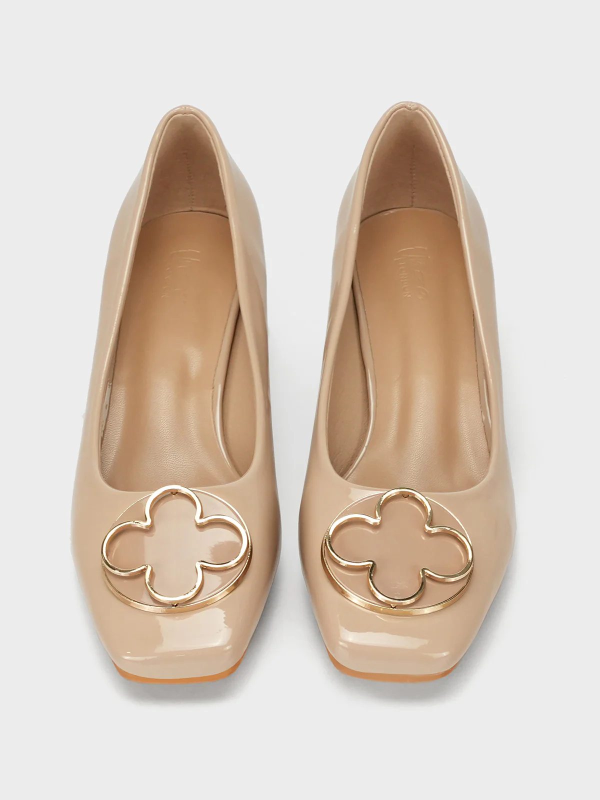 Womens "ARIZONA" Fancy Block Heel Courts - Image 5